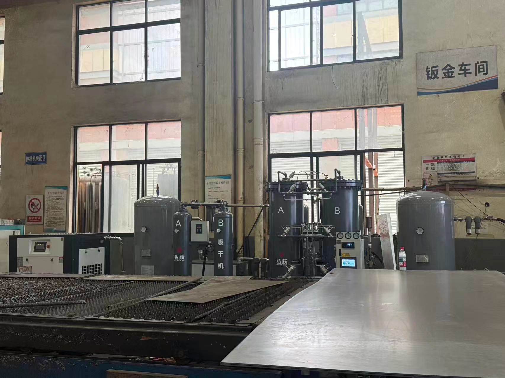 激光加工制氮系统现场案例